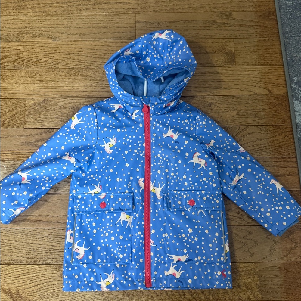 Joules Blue Floral Patterned Fabric